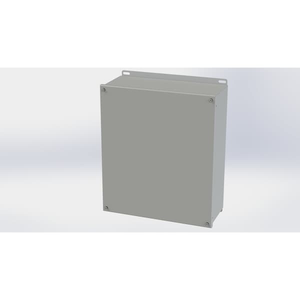 Captive Screws Electrical Enclosures, 16.13 in H, 6 in D, 14 in W, NEMA 3R, 4, 12, 13, Carbon Steel